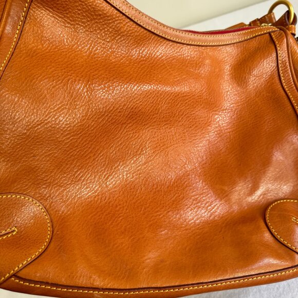 DOONEY & BOURKE Florentine British Tan Side Pocket Hobo - Picture 14 of 16